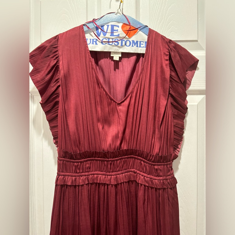 Roan & Ryan midi dress with ruffles